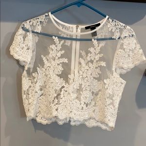 Forever 21 Lace Crop Top